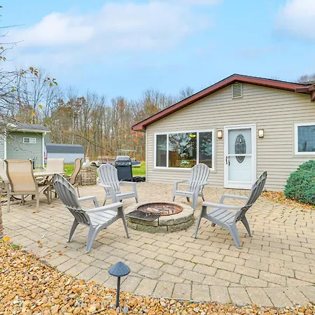 Steps To Long Lake Cabin With Patio In Harrison!